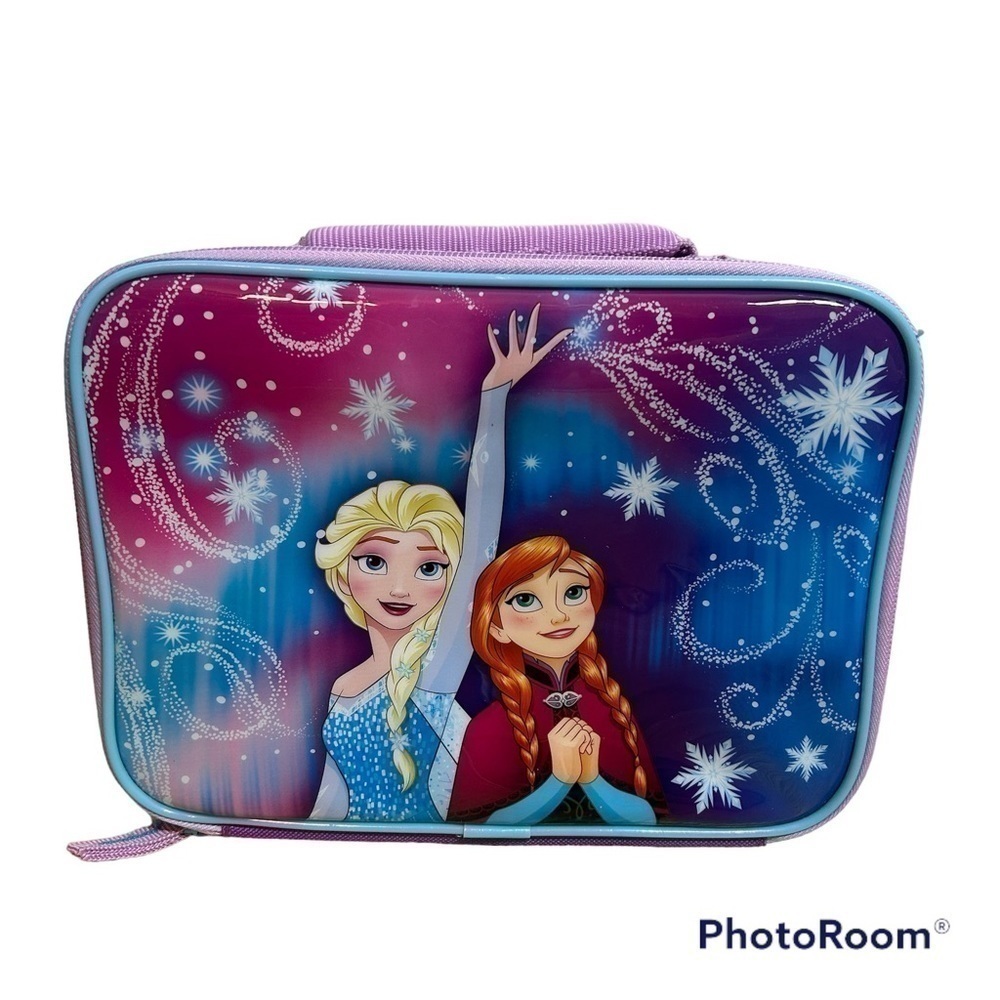 Disney Frozen Lunch Can Box American Tourist Purple Blue